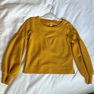 Mustard yellow sweater Anthropologie